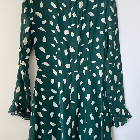 Reformation Fox Dress - Green Size 6 - Picture 6 of 6